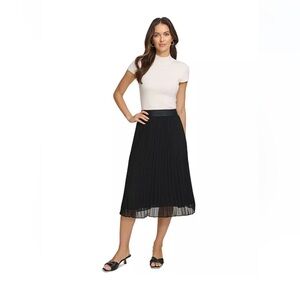 DKNY pleated MIDI skirt